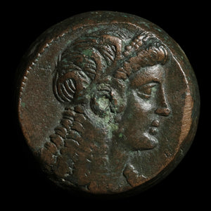 Ptolemaic Egypt, King Ptolemy IV, AE25, Isis & Eagle - 180 to 145 BCE - Ancient Egypt