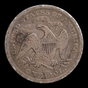 United States, Silver Seated Liberty Dollar - 1871 - United States of America