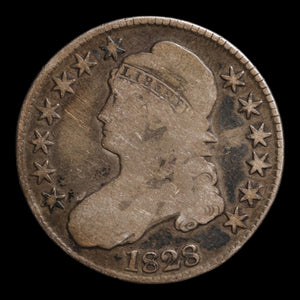 United States, Capped Bust Silver Half Dollar - 1828 - United States of America