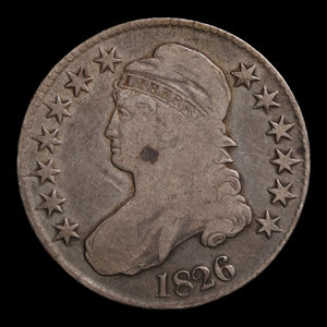 United States, Capped Bust Silver Half Dollar - 1826 - United States of America