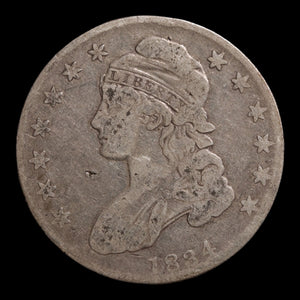 United States, Capped Bust Silver Half Dollar - 1834 - United States of America