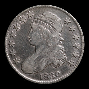 United States, Capped Bust Silver Half Dollar - 1830 - United States of America