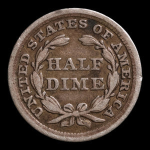 United States, Seated Liberty Silver Half Dime - 1854 - United States