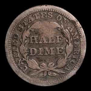 United States, Seated Liberty Silver Half Dime - 1853 - United States