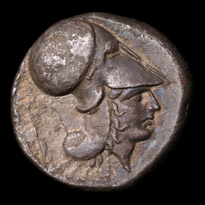 Akarnania, City of Leukas, AR Stater, Athena & Pegasus - c. 350 to 320 BCE - Ancient Greece