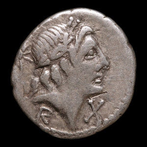 Roman Republic, L. Caecilius Metellus, AR Denarius, Apollo & Dioscuri - 95 to 92 BCE - Roman Republic