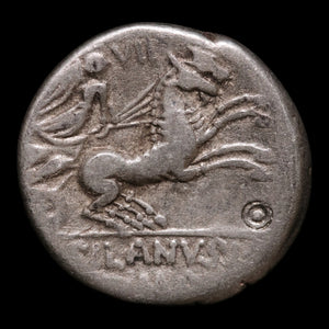 Roman Republic, D. Iunius Silanus, AR Denarius, Roma & Victory - 91 BCE - Roman Republic