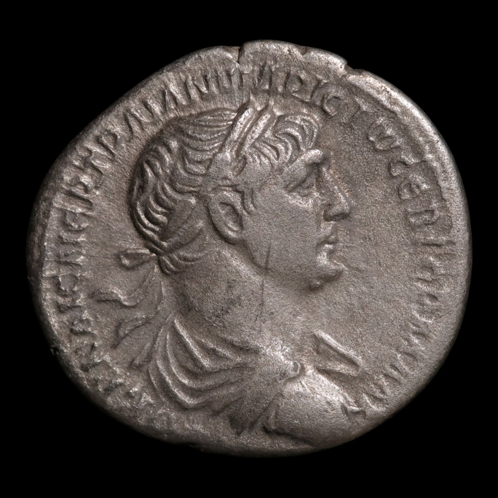 Roman Arabia, Emperor Trajan, AR Denarius, Camel Reverse - 114 to 116 CE - Roman Provinces