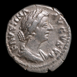 Rome, Empress Faustina II, AR Denarius, Juno (Goddess of Marriage) - 161 to 176 CE - Roman Empire