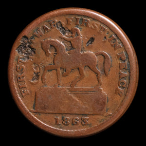 U.S. Civil War Token, "First in War, First in Peace" - 1863 - United States of America