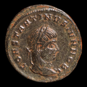 Rome, Emperor Constantine II, Bronze AE3, Votive Wreath Reverse - 320 to 321 CE - Roman Empire