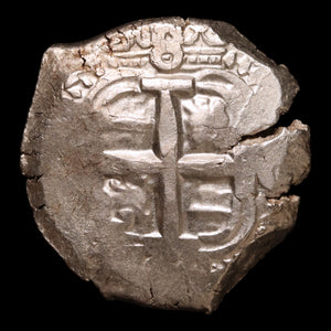 Spanish "Piece of Eight" (8 Reales), Ferdinand VI, Silver Cob Coin - 1752 - Spanish Empire