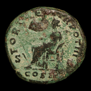 Rome, Emperor Lucius Verus, AE Dupondius, Fortuna (Goddess of Fortune) - 162 to 163 CE - Roman Empire