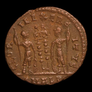 Rome, Constantine the Great, AE3, Two Soldiers Reverse - 333 to 335 CE - Roman Empire