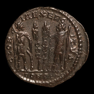 Rome, Emperor Constantius II, AE3, Two Soldiers Reverse - 333 to 335 CE - Roman Empire