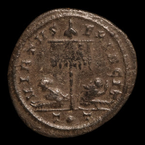 Rome, Constantine the Great, AE3, Seated Captives Reverse - 319 to 320 CE - Roman Empire