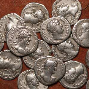Rome, Emperor Hadrian, Silver Denarius - 117 to 138 CE - Roman Empire