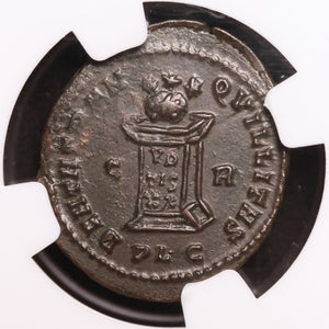 Rome, Emperor Crispus, BI Nummus, Votive Altar Reverse (Ch XF) - 322 to 323 CE - NGC Certified