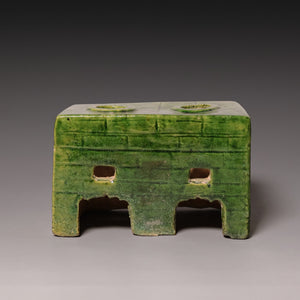 Ming Dynasty, Green-Glazed Mingqi Miniature Stove Figure - c. 1400s to 1600s CE - Imperial China