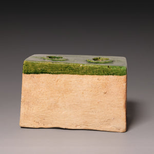 Ming Dynasty, Green-Glazed Mingqi Miniature Stove Figure - c. 1400s to 1600s CE - Imperial China