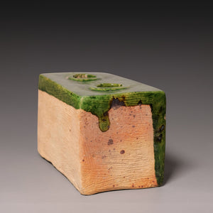 Ming Dynasty, Green-Glazed Mingqi Miniature Stove Figure - c. 1400s to 1600s CE - Imperial China