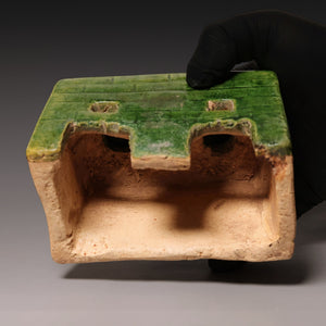 Ming Dynasty, Green-Glazed Mingqi Miniature Stove Figure - c. 1400s to 1600s CE - Imperial China