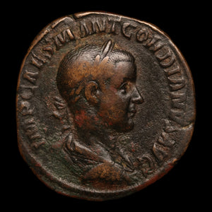 Rome, Emperor Gordian III, Large AE Sestertius, Fides (Goddess of Trust) - 238 to 239 CE - Roman Empire