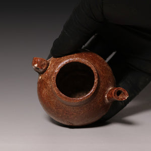 Ming Dynasty, "Soy Sauce" Glaze Water Dropper (Calligraphy Tool) - c. 1400s to 1600s CE - Imperial China
