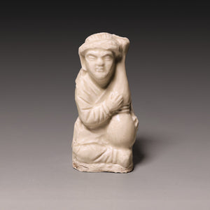 Song Dynasty, White Celadon Glazed Seated Figure - c. 900s to 1200s CE - Imperial China