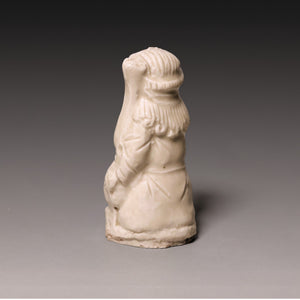 Song Dynasty, White Celadon Glazed Seated Figure - c. 900s to 1200s CE - Imperial China