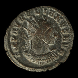 Rome, Emperor Aurelian, AR Antoninianus, Emperor & Female Figure Reverse - 270 to 275 CE - Roman Empire
