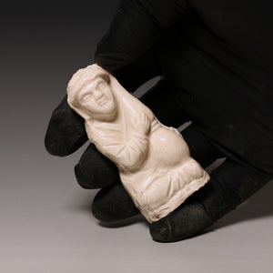 Song Dynasty, White Celadon Glazed Seated Figure - c. 900s to 1200s CE - Imperial China