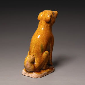 Ming Dynasty, Yellow Glazed Mingqi Dog Figure - c. 1400s to 1600s CE - Imperial China