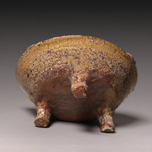 Ming Dynasty, Olive Green Glazed Tripod Incense Burner - c. 1400s to 1600s CE - Imperial China