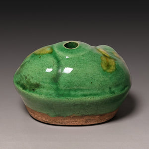 Qing Dynasty, Green Glazed Bull Shaped Water Dropper (Calligraphy Tool) - c. 1700s to 1800s - Imperial China