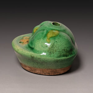 Qing Dynasty, Green Glazed Bull Shaped Water Dropper (Calligraphy Tool) - c. 1700s to 1800s - Imperial China