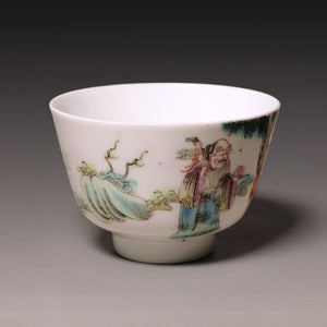 Qing Dynasty, Hand Painted Tea Cup - c. 1800s to 1900s - Imperial China
