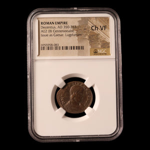 Rome, Emperor Decentius, BI Centenionalis, Two Victories Reverse - 351 to 353 CE - NGC Certified