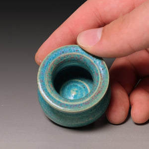 Qing Dynasty, Miniature Tripod Incense Burner with Jun-style Blue and Purple Glaze - c. 1800s to 1900s - Imperial China
