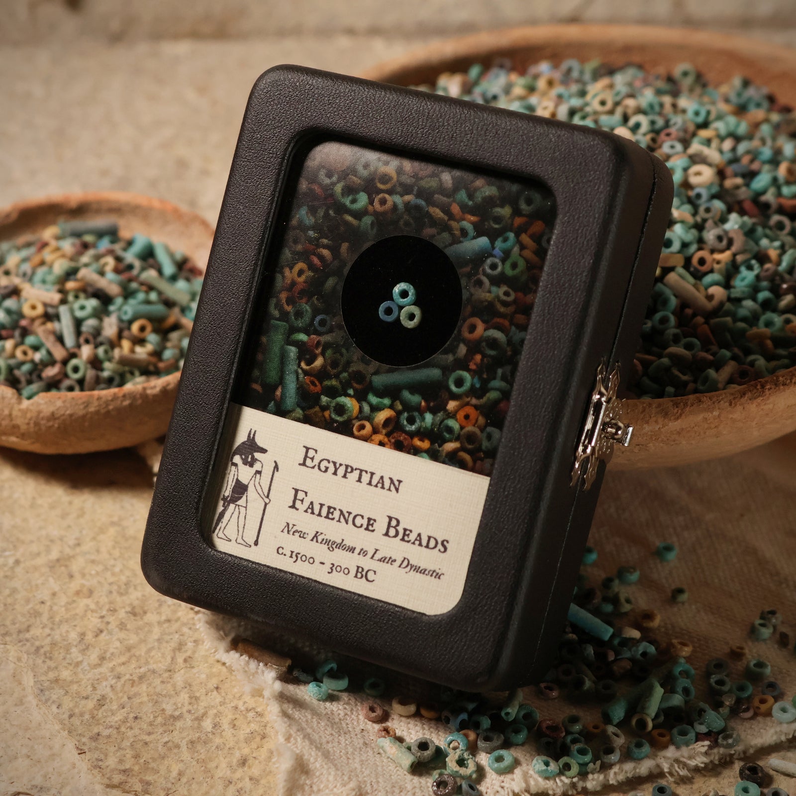 Egypt, Faience "Mummy" Beads, New Kingdom to Late Dynastic Period - c. 1500 to 300 BCE - Ancient Egypt