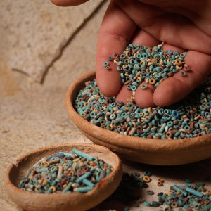 Egypt, Faience "Mummy" Beads, New Kingdom to Late Dynastic Period - c. 1500 to 300 BCE - Ancient Egypt