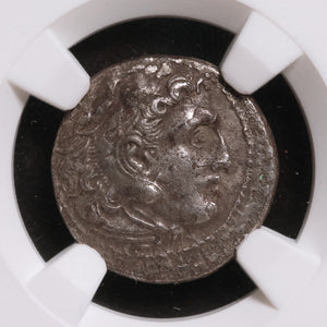 Greek World, Macedon, Alexander the Great, AR Drachm (Posthumous Issue) - c. 323 to 300 BCE - NGC Certified