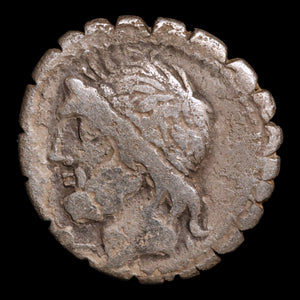 Roman Republic, L. Cornelius Scipio Asiaticus, AR Denarius, Jupiter (God of Sky & Thunder) - 106 BCE - Roman Republic