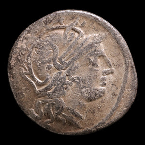 Roman Republic, L. Sentius, AR Denarius, Jupiter & Roma - 101 BCE - Roman Republic
