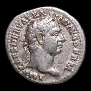 Rome, Emperor Trajan, AR Denarius, Pax (Goddess of Peace) - 100 CE - Roman Empire