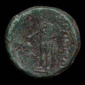 Thrace, City of Maroneia, Bronze Unit, Dionysus (Greek God of Wine) - c. 200 to 100 BCE - Ancient Greece