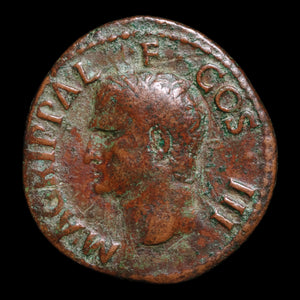 Rome, Agrippa under Emperor Caligula, AE As, Neptune Reverse - 37 to 41 CE - Roman Empire