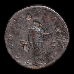 Rome, Emperor Hadrian, AE Sestertius, Diana (Goddess of the Hunt) - 124 to 125 CE - Roman Empire