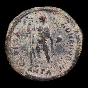 Rome, Emperor Theodosius I, AE Unit, Emperor Standing Reverse - 392 to 395 CE - Roman Empire