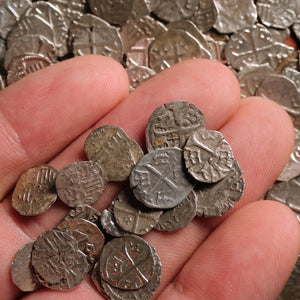 Hungary, Sigismund of Luxembourg (Holy Roman Emperor), Silver Parvus - 1387 to 1437 CE - Kingdom of Hungary
